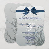 5x7 Frosted Glass Cracked Mirro Wedding Invitation Kaart (Voorkant / Achterkant)