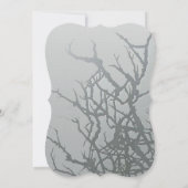5x7 Frosted Glass Cracked Mirro Wedding Invitation Kaart (Achterkant)