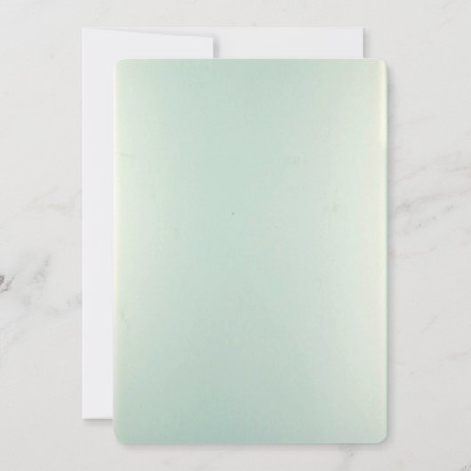 5x7 Frosted Glass Mirror Moderne bruiloft uitnodig Kaart (Achterkant)