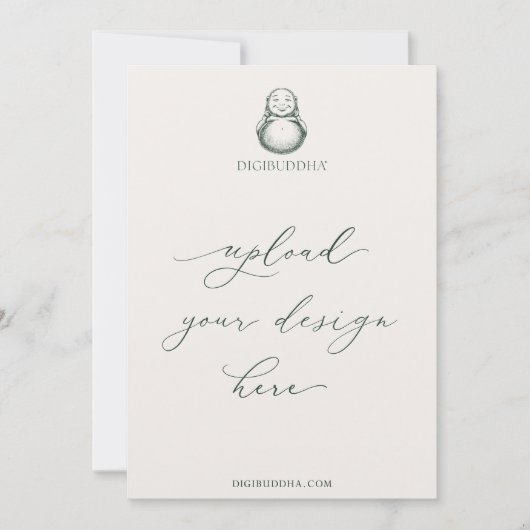 5x7" Gedrukte DigiBuddha Uitnodigingen Diverse Pap (Voorkant)
