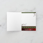 5x7 gepersonaliseerd het VOUWEN van de Kerstkaart Feestdagen Kaart (Binnen)