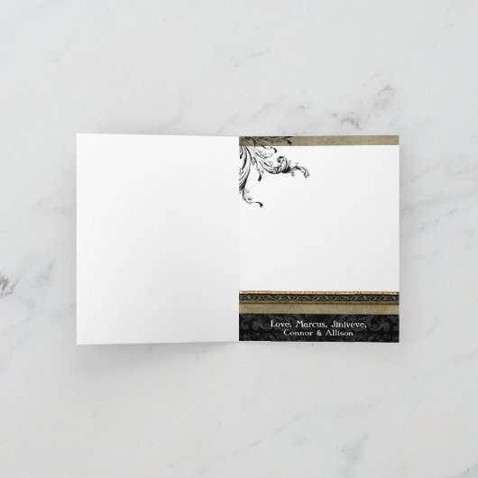 5x7 gepersonaliseerd het VOUWEN van de Kerstkaart Feestdagen Kaart (Binnen)