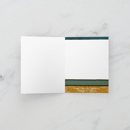 5x7 gepersonaliseerd het VOUWEN van het Wenskaart Feestdagen Kaart (Binnen)