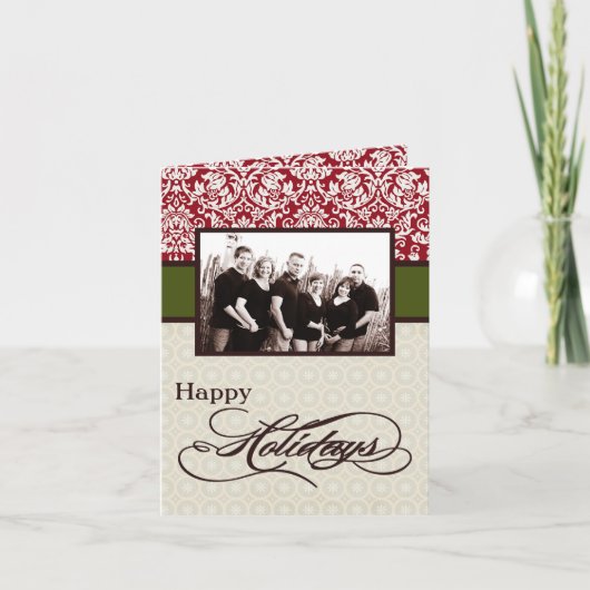 5x7 gepersonaliseerd het VOUWEN van het Wenskaart Feestdagen Kaart (Voorkant)