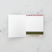 5x7 gepersonaliseerd het VOUWEN van het Wenskaart Feestdagen Kaart (Binnen)