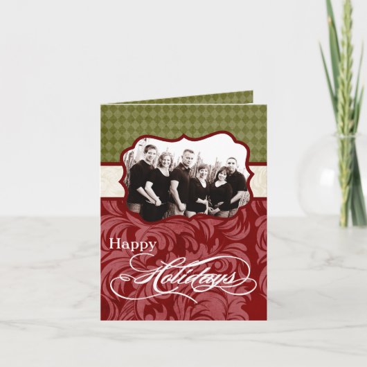 5x7 gepersonaliseerd het VOUWEN van het Wenskaart Feestdagen Kaart (Voorkant)