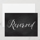 5x7 Gereserveerde zitplaatsen / Tafel Bruiloft Bor Kaart (Voorkant / Achterkant)