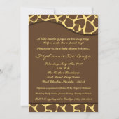 5x7 Giraffe Animal Print Baby shower Uitnodiging (Voorkant)