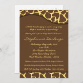 5x7 Giraffe Animal Print Baby shower Uitnodiging (Voorkant / Achterkant)
