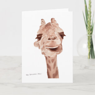 5x7 giraffe  kaart