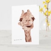5x7 giraffe  kaart (Gele Bloem)