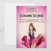 5x7 Glamor Girl Quinceanera Birthday Uitnodiging (Voorkant / Achterkant)