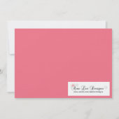 5x7 Glamor Girl Quinceanera Birthday Uitnodiging (Achterkant)