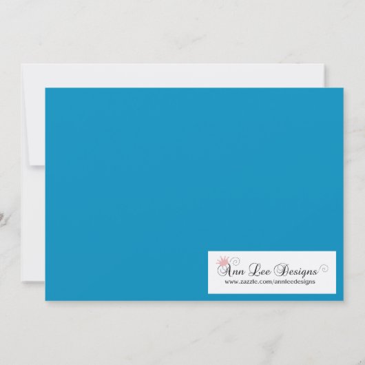 5x7 Glimmer van Glitz de Zoete Uitnodiging van 16 (Achterkant)