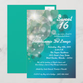 5x7 Glimmer van Glitz de Zoete Uitnodiging van 16 (Voorkant / Achterkant)