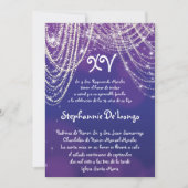 5x7 Glitz Glimmer Quinceanera Birthday Uitnodiging (Voorkant)