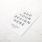 5x7" goud folie uitnodiging afdrukken (Gedraaid)