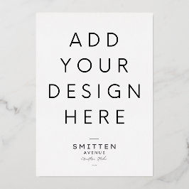 5x7" Goud Folie Uitnodiging Drukwerk