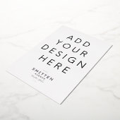 5x7" Goud Folie Uitnodiging Drukwerk (Gedraaid)