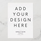 5x7"Gouden Folieuitnodiging Druk Folie Uitnodiging (Voorkant)