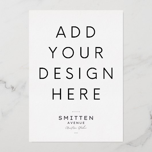 5x7"Gouden Folieuitnodiging Druk Folie Uitnodiging (Voorkant)