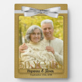 5x7 Gouden Huwelijksjubileum Foto 50 jaar getrouwd Fotoplaat (voorkant)