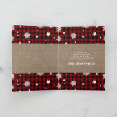 5x7 Grapny Oh Deer Buffalo Pset Burlap Kerstmis Feestdagen Kaart (Binnen)