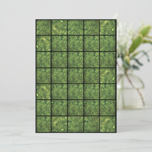 5x7 Grass Paper Gridmap Kaart (Staand voorkant)