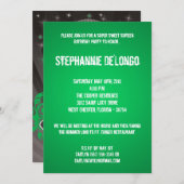 5x7 Green DJ Spin Platenspeler 16 Verjaardag Uitno Kaart (Voorkant / Achterkant)