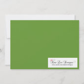 5x7 Green Masquerade Kerstmis XMAS-uitnodiging Kaart (Achterkant)
