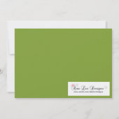 5x7 Green Masquerade Sweet 16 Birthday Invitation Kaart (Achterkant)