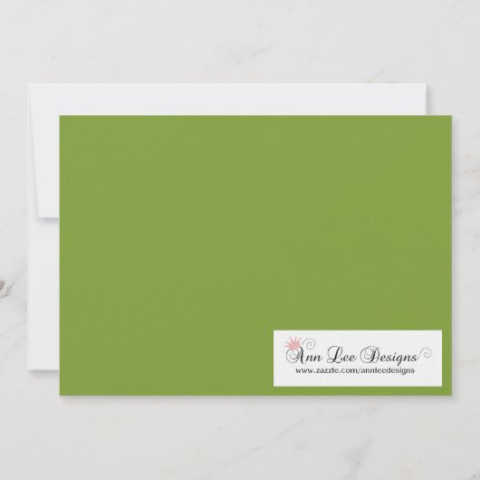 5x7 Green Masquerade Sweet 16 Birthday Invitation Kaart (Achterkant)