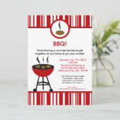 5x7 Grill Summer Time Picnic Barbecue Uitnodiging (Staand voorkant)