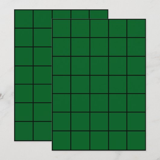 5x7 Groenboek Gridmap Kaart (Voorkant / Achterkant)
