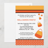 5x7 Halloween Candy Corn Halloween Uitnodiging (Voorkant / Achterkant)