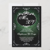 5x7 Hanger Broach Quinceanera Verjaardag Uitnodigi Kaart (Voorkant)