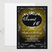 5x7 Hanger Broach Sweet 16 Verjaardag Uitnodiging (Voorkant / Achterkant)