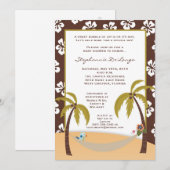 5x7 Hawaiian Hammock Toucan Baby shower Invitation Kaart (Voorkant / Achterkant)
