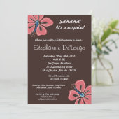 5x7 Hawaiian Hibiscus Bloem Verjaardag Uitnodiging (Staand voorkant)