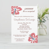 5x7 Hawaiian Hibiscus Bloem Verjaardag Uitnodiging (Staand voorkant)