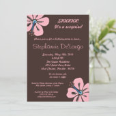 5x7 Hawaiian Hibiscus Flower Birthday Invitation Kaart (Staand voorkant)