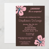 5x7 Hawaiian Hibiscus Flower Birthday Invitation Kaart (Voorkant / Achterkant)