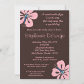 5x7 Hawaiian HibiscusFlower Baby shower Invitation Kaart (Voorkant)