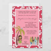 5x7 Hawaiian Luau Tropisch Baby shower Uitnodiging (Voorkant)