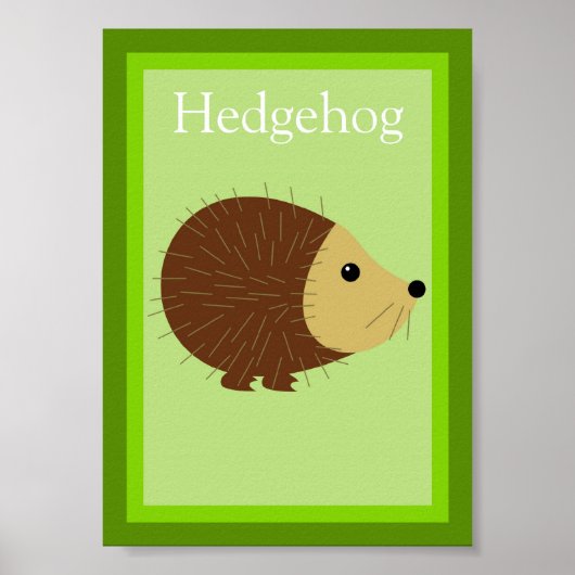 5X7 Hedégel Forest Friends Wall Art Poster (Voorkant)