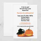 5x7 Heksenpompoenen Halloween Bash Party Uitnodigi Kaart (Voorkant / Achterkant)