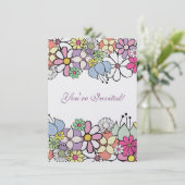 5x7 heldere bloesems blanco invullen invullen uitn kaart (Staand voorkant)