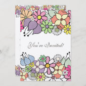 5x7 heldere bloesems blanco invullen invullen uitn kaart (Voorkant / Achterkant)