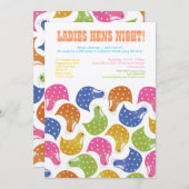 5x7 Hens Night Bachelorette Party Weddenschap uitn Kaart (Voorkant / Achterkant)