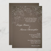 5x7 Herfst Bloemen Herfst Linnen Huwelijksuitnodig Kaart (Voorkant / Achterkant)